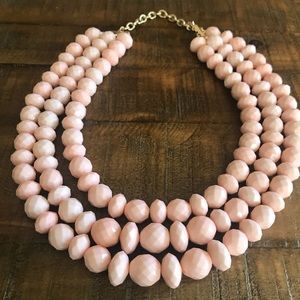 Layered Bead Peach Necklace
